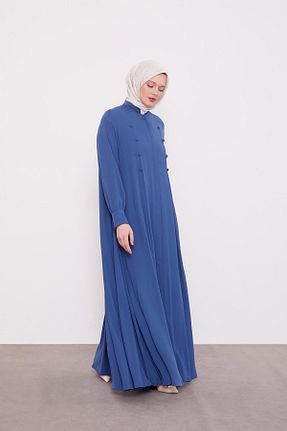 کلاه و ابایا آبی زنانه پنبه ای Levidor - کد 896303036