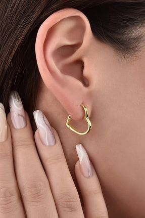 گوشواره نقره طلائی زنانه 925 عیار jelux silver - کد 779162092