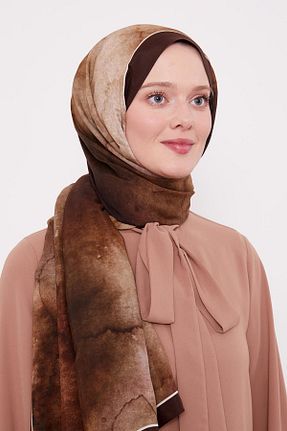 شال قهوه ای زنانه ویسکون Levidor - کد 896323523