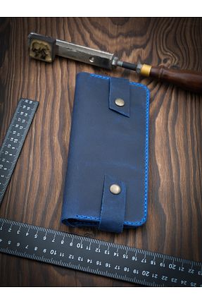 کیف پول آبی زنانه ابعاد بزرگ MY Leather - کد 732349537