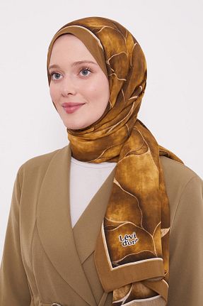 شال خاکی زنانه ویسکون Levidor - کد 896322406