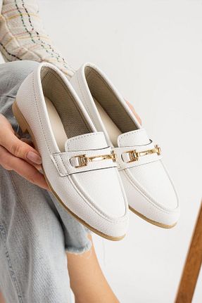 بابت سفید زنانه چرم مصنوعی Moda Frato - کد 896306290