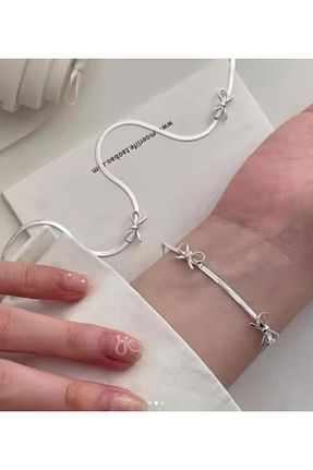 دستبند استیل (فولاد) طوسی زنانه استیل (فولاد) Genel Markalar - کد 882491915
