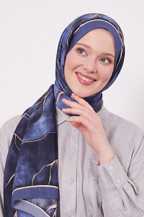 شال سرمه ای زنانه ویسکون Levidor - کد 896323614