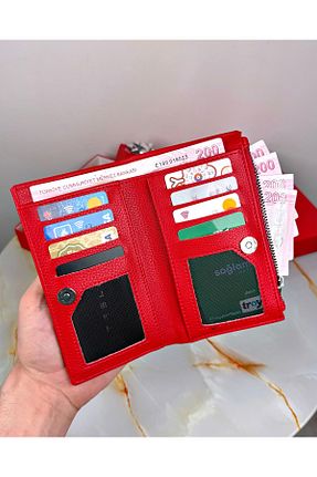 کیف پول قرمز زنانه سایز متوسط patideri - کد 896329711