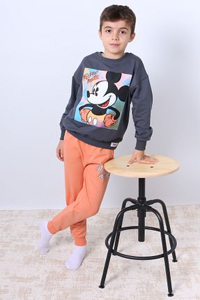 ست کرمکن اسپرت نارنجی بچه گانه پنبه ای HÇM - کد 897952813