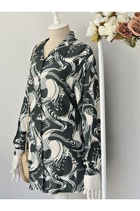 پیراهن سایز بزرگ سبز زنانه سایز بزرگ ENDAMIM - کد 896335937