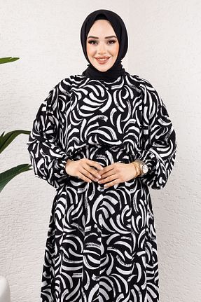 لباس حجاب مشکی زنانه رگولار Tesettür Dünyası - کد 896331252