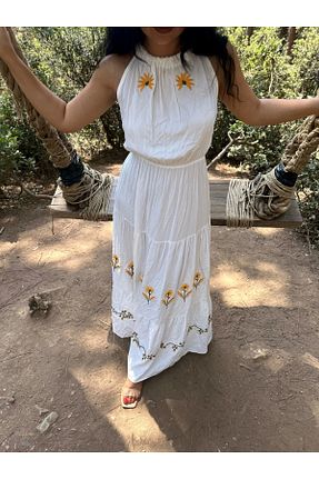 لباس سفید زنانه بافتنی moneta boutique - کد 841365166