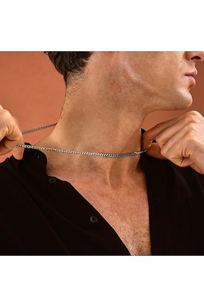 گردنبند نقره مردانه 925 عیار ipek silver - کد 896340464