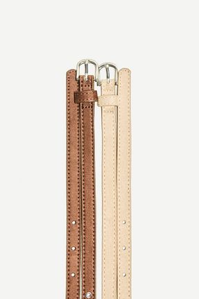 کمربند قهوه ای زنانه پلی اورتان Bershka - کد 896345821