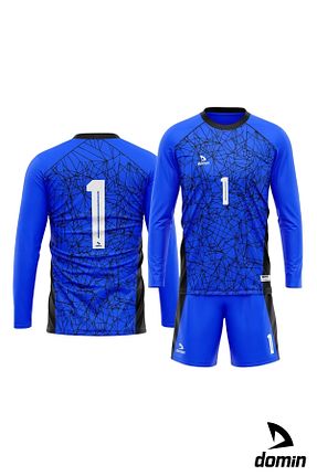 لباس فرم دروازه بان آبی مردانه DOMİN SPOR - کد 841186221