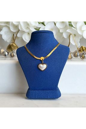 گردنبند استیل ( فولاد ) طلائی زنانه استیل (فولاد) Asteria Jewelry - کد 840136950