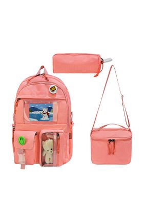 کیف مدرسه صورتی بچه گانه پارچه ای Kawai - کد 896353322