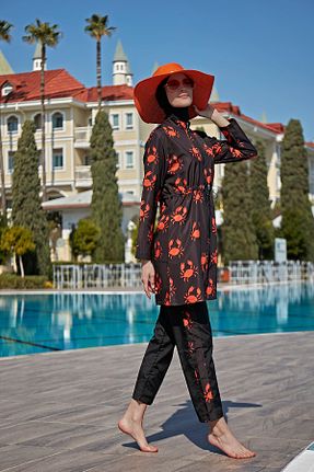 مایو حجاب مشکی زنانه ساده Remsa Mayo - کد 772766855