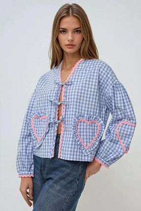 پیراهن آبی زنانه رگولار Hiccup - کد 891537934