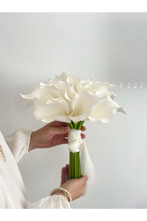 گل خشک و مصنوعی سفید Çiçek - کد 896359943