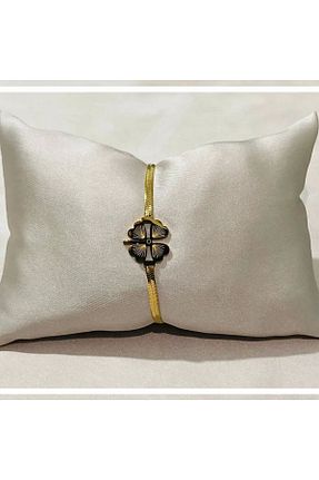 دستبند استیل (فولاد) زرد زنانه استیل ضد زنگ MODA - کد 896412264