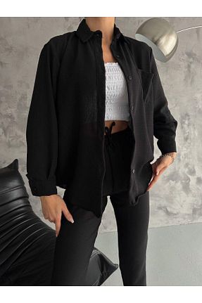 ست بالاتنه و پائین تنه حجاب مشکی زنانه اورسایز AB LOOKS - کد 809839390