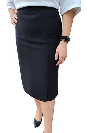 دامن مشکی زنانه بافتنی Butik - کد 384023404