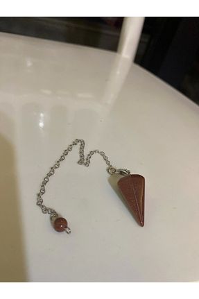 گردنبند جواهر قهوه ای زنانه سنگ طبیعی RaHan - کد 682648983