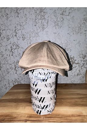 کلاه بژ زنانه پنبه ای Butik - کد 896431552