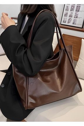 کیف دوشی قهوه ای زنانه چرم مصنوعی Mojeva - کد 782905148