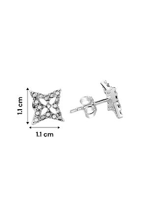 گوشواره نقره سفید زنانه 925 عیار jelux silver - کد 260085151