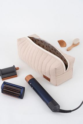 کیف پورتفوی و کلاچ بژ زنانه پارچه ای estrella paris - کد 889721053