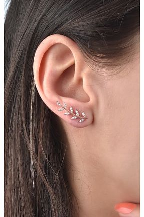 گوشواره نقره صورتی زنانه 925 عیار jelux silver - کد 286573222