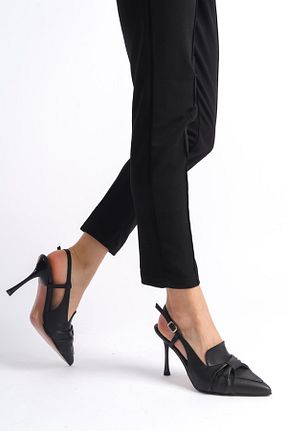 کفش پاشنه بلند کلاسیک مشکی زنانه چرم مصنوعی Bak Store - کد 813288921