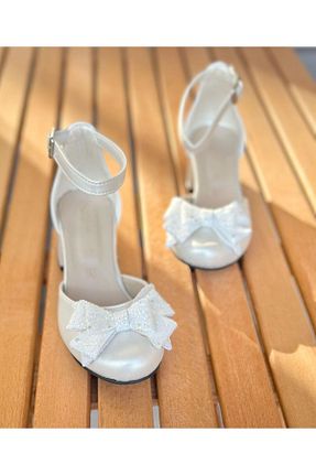 کفش پاشنه بلند کلاسیک طوسی بچه گانه چرم مصنوعی Surpie Shoes - کد 897722076