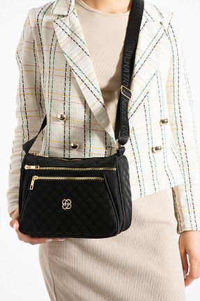 کیف دوشی مشکی زنانه چرم مصنوعی NWR BAGS - کد 896557618