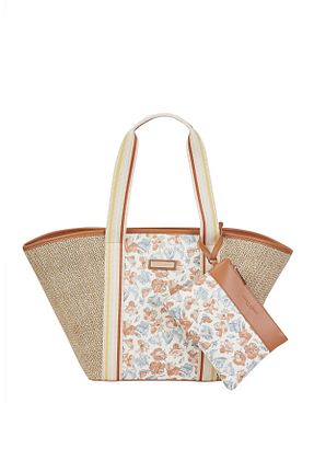کیف دستی بژ زنانه Laura Ashley - کد 896578142