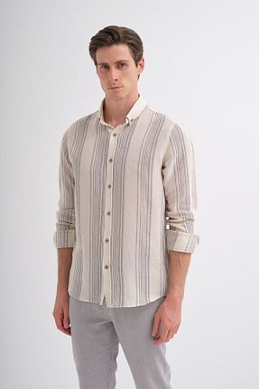 پیراهن طوسی مردانه رگولار Cazador - کد 896567886