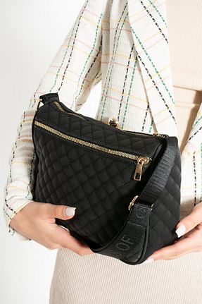 کیف دوشی مشکی زنانه چرم مصنوعی NWR BAGS - کد 896557618