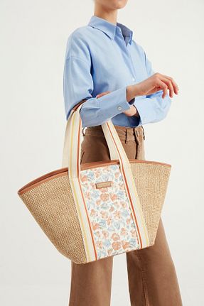 کیف دستی بژ زنانه Laura Ashley - کد 896578142