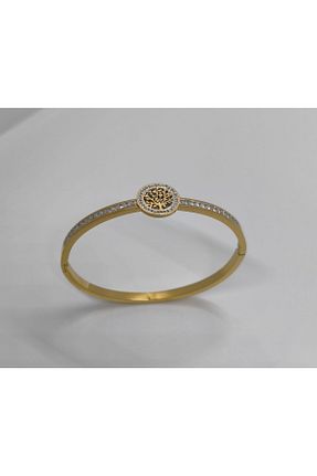 دستبند استیل (فولاد) زرد استیل ضد زنگ ozgurca aksesuar - کد 896575095