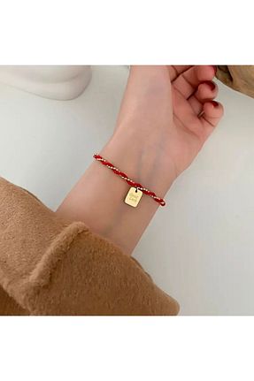 دستبند استیل (فولاد) قرمز زنانه استیل ضد زنگ Store - کد 896589469
