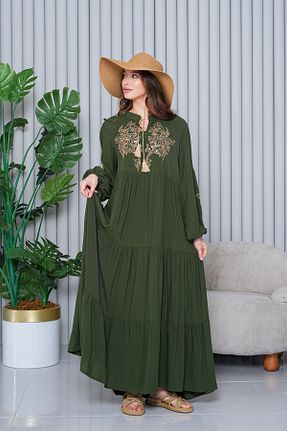لباس خاکی زنانه بافتنی AYASOFYA OTANTIK - کد 896584093