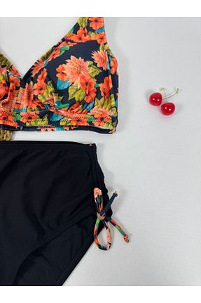 ست بیکینی سایز بزرگ نارنجی ساده FUNELLA - کد 897645349