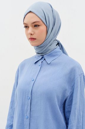 شال سرمه ای زنانه Tuğba - کد 896614207