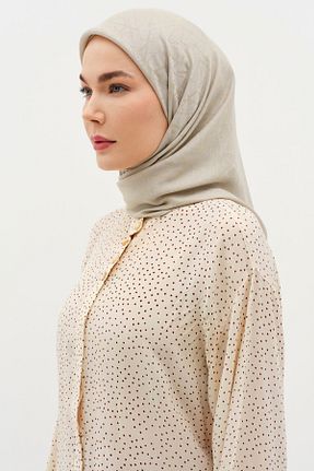 شال خاکی زنانه Tuğba - کد 900843537