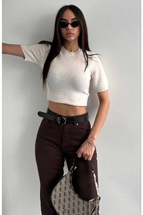پلیور بژ زنانه ساده yeditepe fashion - کد 896608910