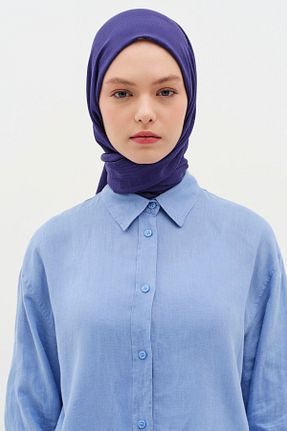 شال سرمه ای زنانه Tuğba - کد 896626953