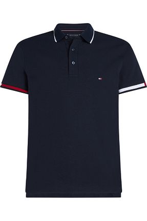 پولوشرت سرمه ای مردانه پنبه ای Tommy Hilfiger - کد 896620303