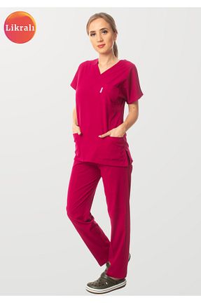 لباس کار زرشکی Simirna Üniforma - کد 800013828