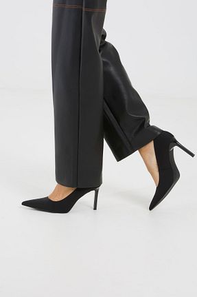 کفش پاشنه بلند کلاسیک مشکی زنانه پلی استر Bershka - کد 871176863
