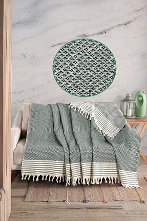 کاور مبل سبز پنبه ای LADYNİL - کد 379411017