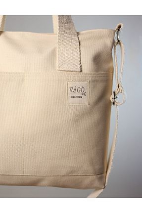 کیف دوشی بژ زنانه چرم مصنوعی VAGO COLLECTION - کد 316762617